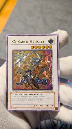 XX-Saber Hyunlei (UTR) ABPF-EN044 Absolute Powerforce 1st Edition LP YUGIOH! - Image 2