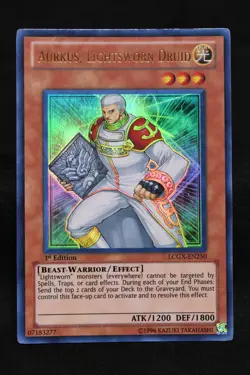 Aurkus, Lightsworn Druid 1st Edition LCGX-EN250 Ultra Rare Holo Yugioh Card - Image 1