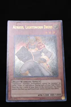 Aurkus, Lightsworn Druid 1st Edition LCGX-EN250 Ultra Rare Holo Yugioh Card - Image 2