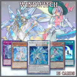 WINDWITCH DECK 15 Diamond Bell Freeze Chimes Blizzard Icy Breeze Refrain YuGiOh - Image 2