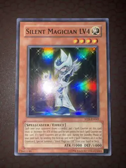 Yu-Gi-Oh! Silent Magician LV4 -NTR- Super Rare - Unlimited NM! - Image 2