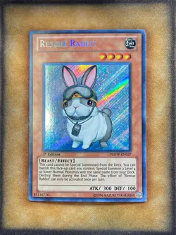 Yugioh Rescue Rabbit PHSW-EN037 Secret Rare 1st Ed NM - Image 1