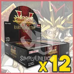 YuGiOh Rarity Collection V Booster Box Case 12 Boxes ENGLISH Factory Sealed - Image 1