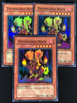 Yugioh Twinheaded Beast DBT-EN003 Super x3 (NM) - Image 1