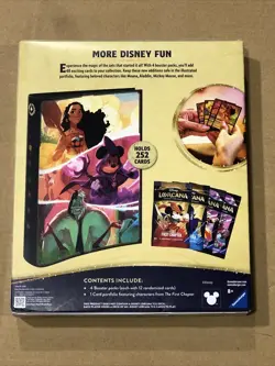TCG Disney Lorcana Portfolio Bundle 4 Booster Packs & 1 Card Portfolio New - Image 4