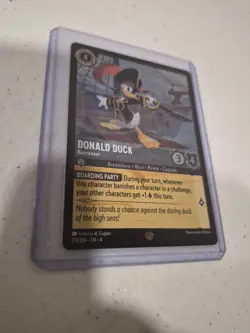 Donald Duck 179/204 Buccaneer Ursula’s Return Legendary Cold Foil Disney Lorcana - Image 2