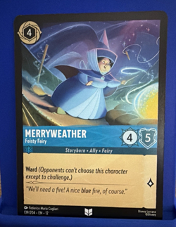 Ravensburger Disney Lorcana Merryweather Feisty Fairy Ward Common 139/204 - Image 1