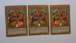Playset: 3x Exodia the Forbidden One MGED-EN005 (Gold Rare, 1st Ed, LP / MP ) - Image 1