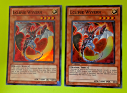 Yu-Gi-oh Eclipse Wyvern 1st Edition Super Rare SDCC-EN003 Nm 2 card lot - Image 1