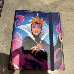 Lorcana Villians Disney Card Folder Binder evil queen - Image 1