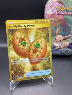 Buddy-Buddy Poffin 223/167 Hyper Rare Twilight Masquerade Pokemon Card - Image 1