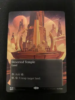 Deserted Temple (0146) (Borderless) (Galaxy Foil) #146 NM Edge of Eternities - Image 1