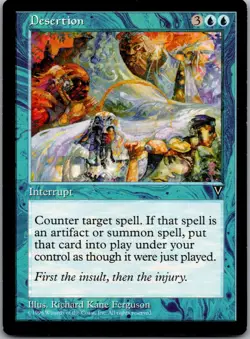 Desertion Rare Visions Magic: The Gathering Lightly Played - Image 1