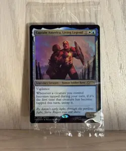 Magic The Gathering Marvel Captain America, Living Legend BoxLunch Promo Foil - Image 1