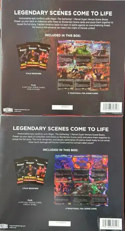 MTG Marvel Super Heroes Villains Unleashed & Heroes United Scene Box Set NEW 🚚✅ - Image 2