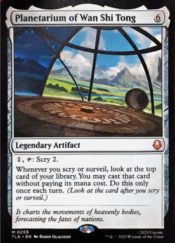 Wizards of the Coast MTG Planetarium of Wan Shi Tong TLA 0259 Legendary EN 2025 - Image 1
