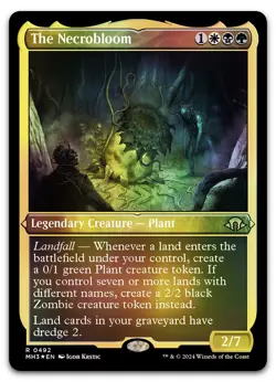 The Necrobloom (Foil Etched) #492 (NM) Modern Horizons 3 MH3 Magic MTG - Image 1