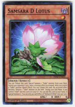 Samsara D Lotus PHNI-EN003 Super Rare Phantom Nightmare Yu-Gi-Oh Near Mint - Image 2