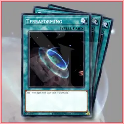 YuGiOh Terraforming Common Non Holo Foil x3 1st Edition Great Card - Image 1