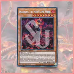 YuGiOh Dogoran, the Mad Flame Kaiju SGX Secret Rare 1st Edition🔥 - Image 1
