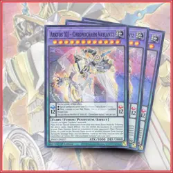 YuGiOh ARKTOS XII - CHRONOCHASM VAYLANTZ x3 PHHY | SUPER RARE | 1ST EDITION 💎 - Image 1