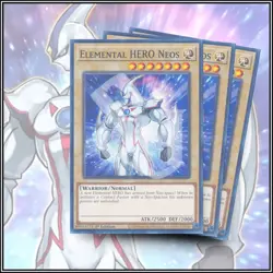 YuGiOh ELEMENTAL HERO NEOS x3 | JADEN'S DECK | BEST CARD | 1ST EDITION 💎 - Image 1