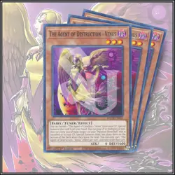 YuGiOh THE AGENT OF DESTRUCTION - VENUS x3 | POWERFUL CARD | 1ST EDITION 💎 - Image 1