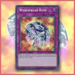 YuGiOh Widespread Ruin SBC1-END20 Secret Rare 1st Edition Streets of Battle City - Image 1