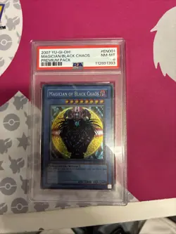 2007 Yu-Gi-Oh! Magician of Black Chaos Premium Pack 1 PP01 Secret Rare PSA 8 - Image 1