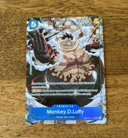 Monkey D Luffy OP11-058 OP13 Treasure Rare One Piece Card English Carrying On - Image 1