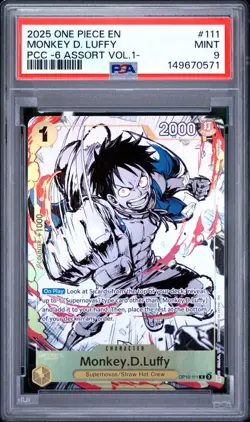 PSA 9 MONKEY D LUFFY 111 PREMIUM CARD COLLECTION ASSORT VOL 1 ENGLISH ONE PIECE - Image 1