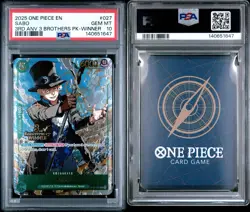 One Piece Card Game - SABO (OP09-027) 3rd Anniversary Winner Foil Promo PSA 10 - Image 3