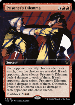 Prisoner's Dilemma (Extended Art) #344 (MP) Murders Karlov Manor MKC Magic MTG - Image 1