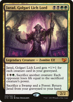 Jarad, Golgari Lich Lord #223 (MP) Commander 2015 C15 Magic MTG - Image 1