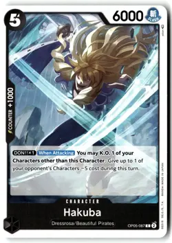 Hakuba OP05-087 Common Awakening of the New Era One Piece Near Mint - Image 1