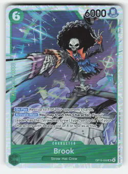 One Piece BROOK OP15-032 Adventure on Kami's Island FOIL NM - Image 1