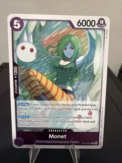 Monet OP14-074 Foil Rare The Azure Sea's Seven One Piece Card Game - Image 1