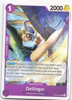 Dellinger OP14-067 One Piece Card Game Uncommon NM One Piece TCG - Image 1