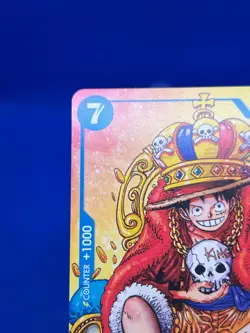 One Piece 2nd Anniversary Monkey D Luffy P-043 Regular Stamped Promo NM - Image 3