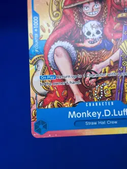 One Piece 2nd Anniversary Monkey D Luffy P-043 Regular Stamped Promo NM - Image 5