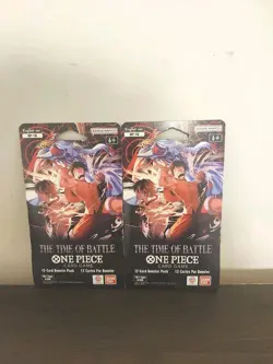 2X One Piece OP-16 The “Time of Battle” Sleeved Booster Pack English SEALED NEW - Image 1