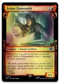 Erebor Flamesmith (Showcase Scrolls) #573 (Foil) LP Lord of the Rings Magic MTG - Image 1