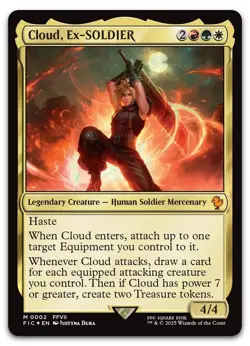Cloud, Ex-SOLDIER #2 (LP) Final Fantasy FIC Magic MTG - Image 1