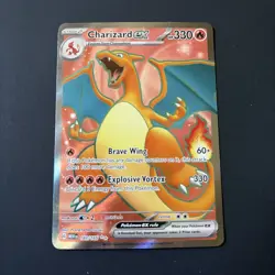 Charizard EX Holo Rare Pokemon TCG Card 183/165 Scarlet & Violet 151 NM - Image 1