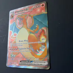Charizard EX Holo Rare Pokemon TCG Card 183/165 Scarlet & Violet 151 NM - Image 3