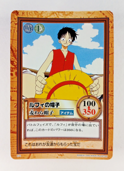 Luffy's Straw Hat - C71 - One Piece Carddass Hyper Battle card (2000 Japan) - Image 1