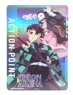 Union Arena Demon Slayer Nezuko Tanjiro UA05ST/KMY-1-AP02 Foil Holo Trading Card - Image 1