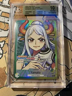 One Piece Card Game 2024 Yamato OP06-022 Alt Art Leader BGS 10 Pristine - Image 1