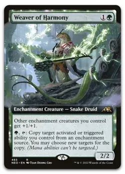 Weaver of Harmony (Extended Art) #483 (NM) Kamigawa Neon Dynasty NEO Magic MTG - Image 1