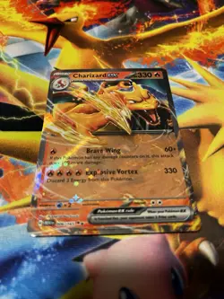 Pokemon TCG Charizard EX Scarlet & Violet SV 151 Double Holo Card 006/165 NM/M - Image 1